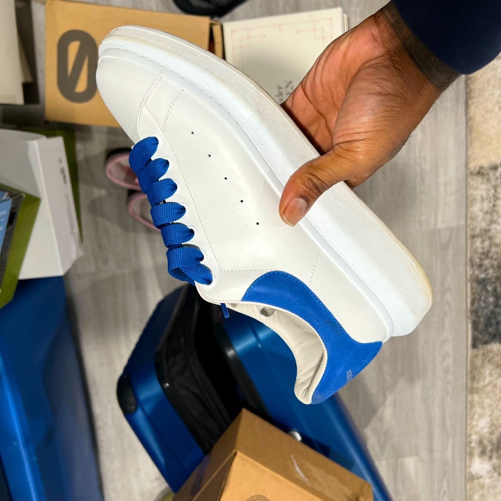 Navy blue an white McQueens